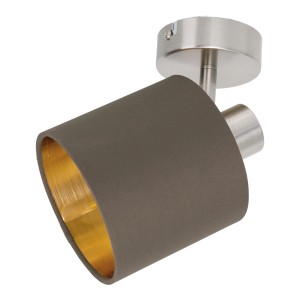 Näve Wand- und Deckenleuchte Maron, 1-flammig, mit goldfarbener Innenseite.