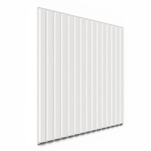 Weißes DenPanels Akustikpanel, 60x60 cm, zur Schallabsorption und Wandgestaltung.