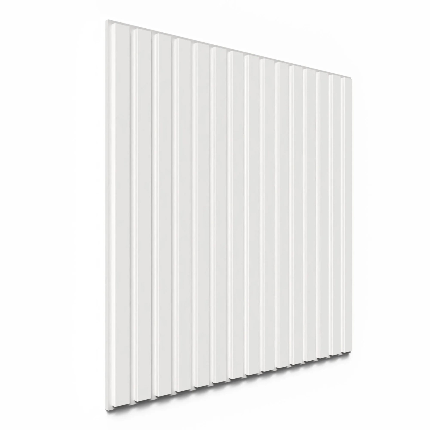 Weißes DenPanels Akustikpanel, 60x60 cm, zur Schallabsorption und Wandgestaltung.