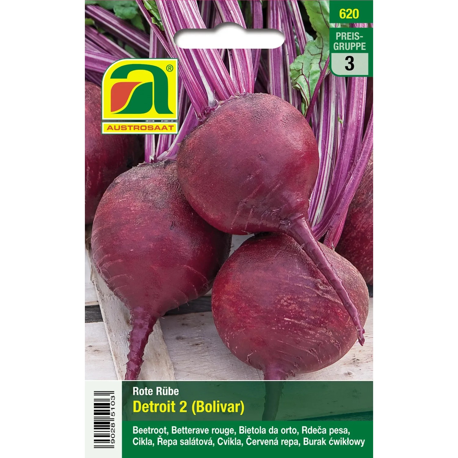 Bio-Saatgut Rote Bete Detroit 2 – 125 Samen Für Garten & Balkon, Einfach Anzubauen, Kältebeständig
