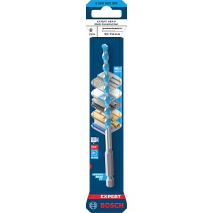 Bosch Expert Hex-9 Universalbohrer, 8mm, für präzise Bohrungen in verschiedenen Materialien.
