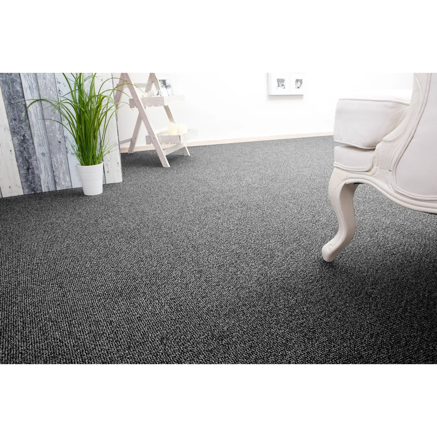 Andiamo Teppichboden Carlos 400 cm Anthrazit Meterware kaufen bei OBI