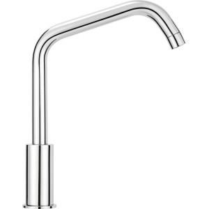 Chromfarbene baliv Küchenarmatur KI-1270, Einhebelmischer mit hohem, gebogenem Auslauf.