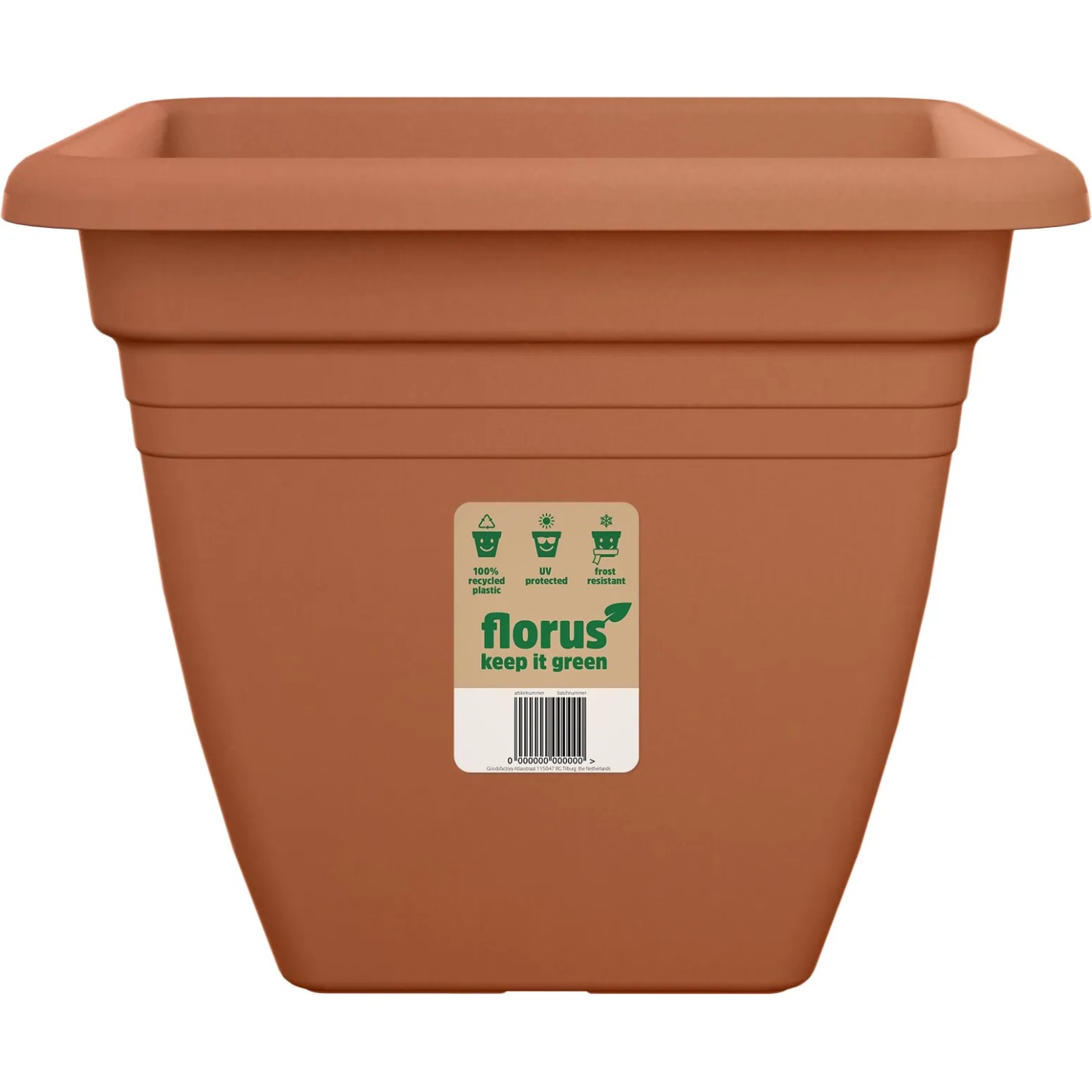 Florus Pflanztopf Mediterran Quadro 40 cm x 40 cm x 32 cm Terra kaufen bei  OBI