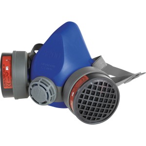 LUX Doppelfilter-Maske A1, Atemschutzmaske mit zwei Filtern für organische Gase und Dämpfe.