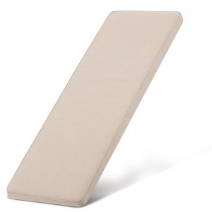 Beige Bankauflage 100x48x5cm. Robustes, wasserdichtes Sitzkissen für Garten und Outdoor.