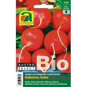 Bio Radieschen Wiener Rotes Treib Saatgut Packung von Austroselect.