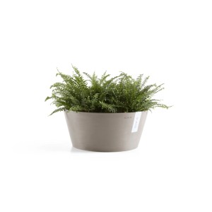 Ecopots Pflanzschale Frankfurt Braungrau 30 cm