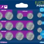 Knopfzellen-Mix: 20 Lithium & Alkaline Batterien (CR2032, CR2025, CR2016, CR1620, LR44, LR54, LR43).