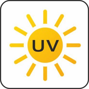 Symbol für UV-Beständigkeit des Scheurich Pflanzgefäß C-Cube.