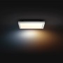 Quadratische, weiße Philips Hue LED-Panelleuchte Aurelle White Ambiance, 30x30 cm, mit warmweißem Licht.