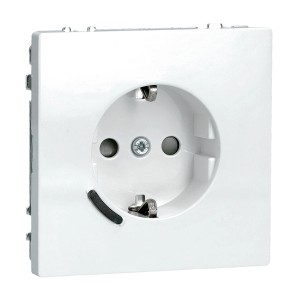 Merten System Design Connected SCHUKO-Steckdose in Lotosweiß für Hausautomation.