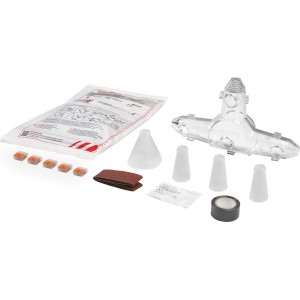 Cellpack Gießharz-Abzweigmuffe T1 Set mit Wago Klemmen für Kabelverbindungen.