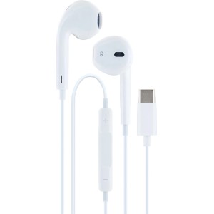 Weiße Schwaiger In-Ear Kopfhörer mit USB-C Anschluss für Computer & Multimedia Zubehör.