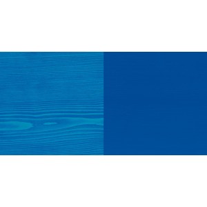 Holz mit Osmo Dekorwachs Intensiv Blau behandelt. Holz-Wachs für Innenanwendungen.