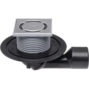 Bodenablauf DN50/DN75 drehbar mit Edelstahlrost und Geruchsverschluss.