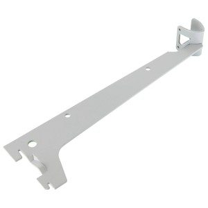 Konfektionsträger, silberfarben, 25 cm, aus Stahl für Regalböden und Möbelbau.