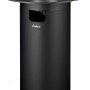 Schwarzes Enders Gas-Terrassenfeuer Nova mit Glaszylinder und Ablagefläche.
