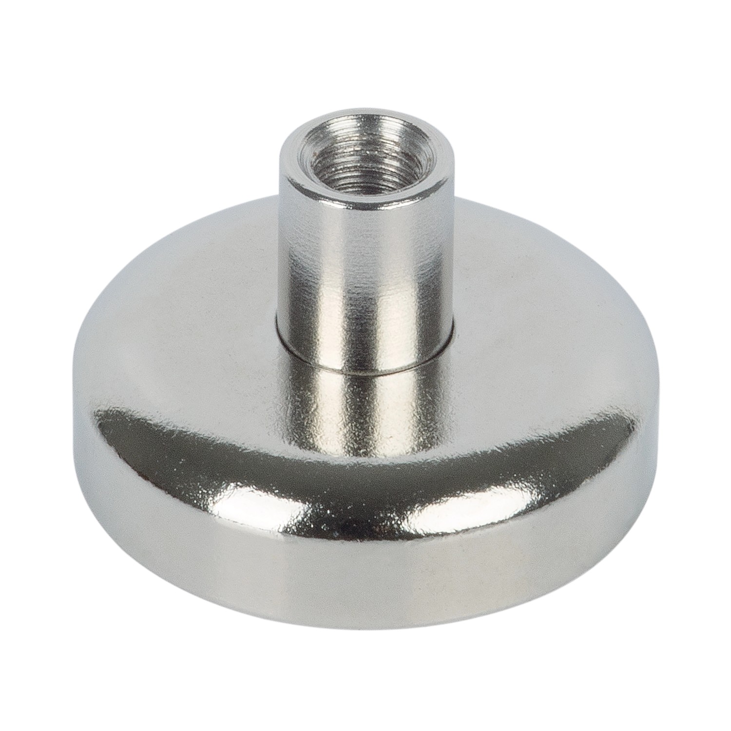 Fix-o-moll Topfmagnet Neodym Gewindebuchse 13 Mm X 16 Mm Silber