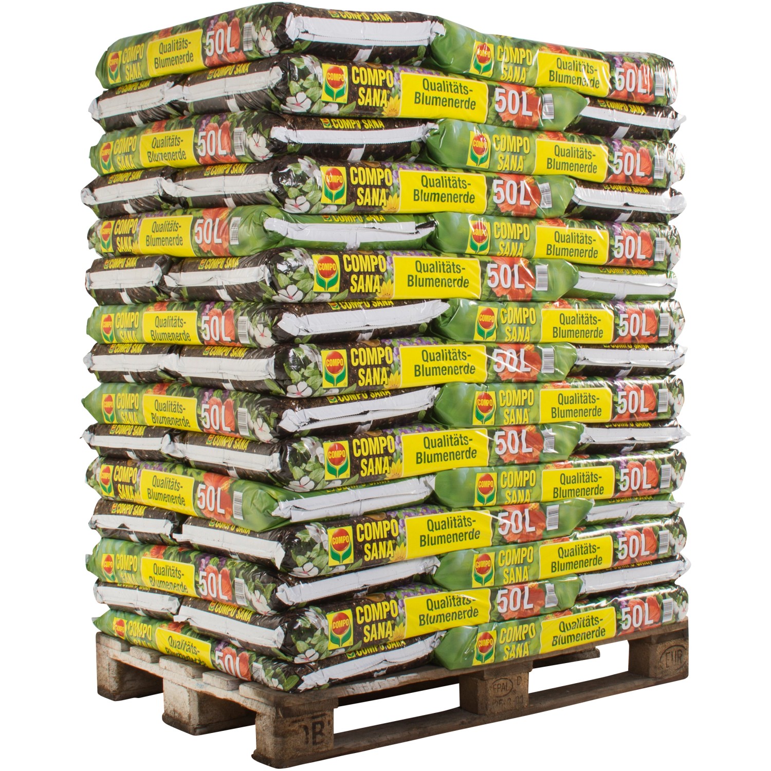 Compo Sana QualitätsBlumenerde 2.250 l (45 x 50 l) 1 Palette kaufen