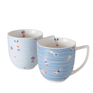 Boltze Becher Schwimmer 2-fach sortiert Ø 9,5 cm x 13 cm