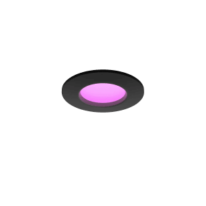 Philips Hue Smart-Einbauspot Slim White & Color Ambiance 9 cm Schwarz