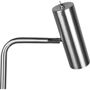 Moderne Trio LED-Stehleuchte Marley in Nickel matt, Detailansicht.