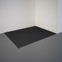 Rechteckige, anthrazitfarbene Schulte Duschwanne ExpressPlus Extraflach 100x80 cm in Steinoptik.