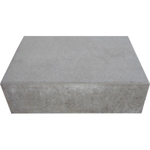 Premac Blockstufe Blok Grau, 50x35x15 cm, aus Beton für Garten & Terrasse.