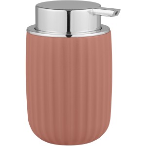Wenko Seifenspender Agropoli in Altrosa, 250ml, mit geriffelter Oberfläche und Chrompumpe.