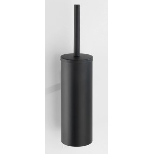 Wenko WC-Garnitur Orea Black Matt, Edelstahl, zur Wandmontage ohne Bohren.