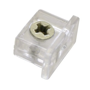 Gardinia Endkappe transparent für Profil VSA1 (VS57), 2er-Pack. Abschluss für Gardinenschiene.