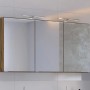 Held Möbel 3D-Spiegelschrank Bari 120 cm in Wotaneiche mit LED-Leuchten.
