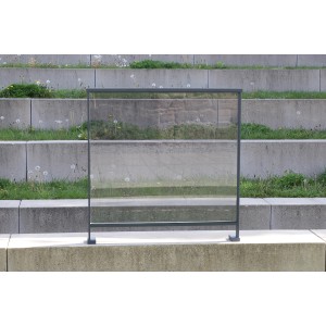 Dieda Linus Glasscheibe VSG 100x100 cm für Geländer, Klarglas