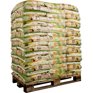 Palette OBI Bio Garten- und Hochbeeterde, 51 Säcke à 45 l, torffrei. Ideal für Hochbeete und Gärten.