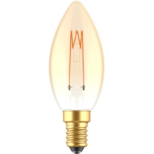 E14 LED Leuchtmittel in Kerzenform, 2,5 W, warmes Licht.