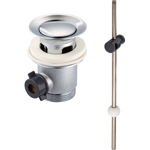 Verchromte Excentergarnitur (Ø 61 mm) für Waschtisch-Ablauf im Bad & WC.