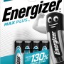 4er-Pack Energizer Max Plus AAA Alkaline Batterien für Geräte mit hohem Energiebedarf.