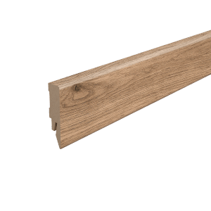 Egger Sockelleiste L606 Kubisch für Fußboden Melba 6 cm Eiche Braun