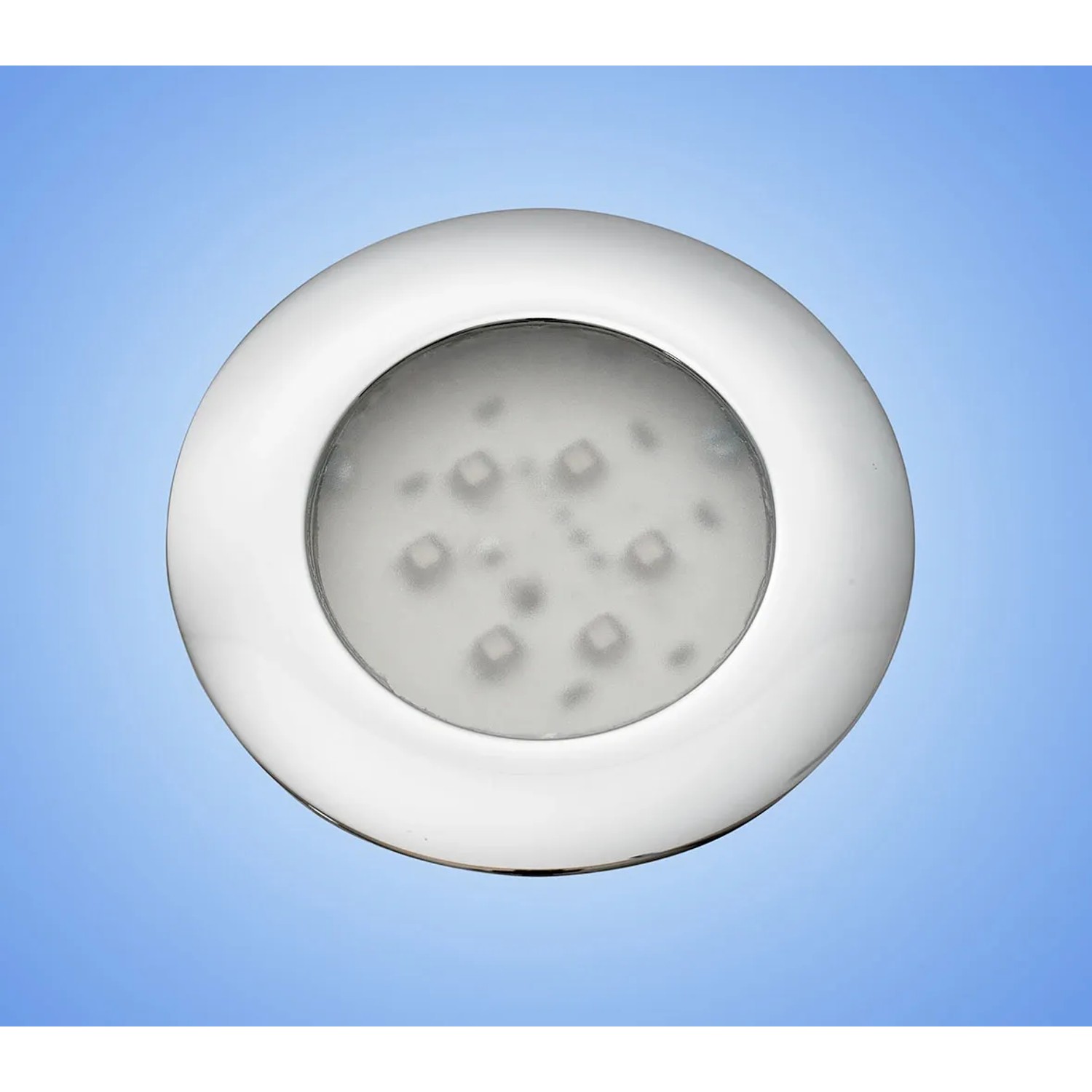 Detailaufnahme LED-Farblichtscheinwerfer für Ottofond Atlanta Whirlpool, Weiß