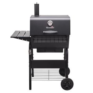 Char-Broil Holzkohlegrill Charcoal M mit Ablage, verstellbarem Kohlerost und Deckelthermometer.