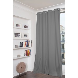 Moondream Verdunklungsvorhang, mittelgrau, 250x135 cm. Blickdichter Fenstervorhang für Schlafzimmer.