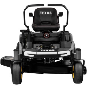 Texas Akku-Rasentraktor Epsilon ZT10700Li, 107 cm Schnittbreite, Zero Turn, Frontansicht.
