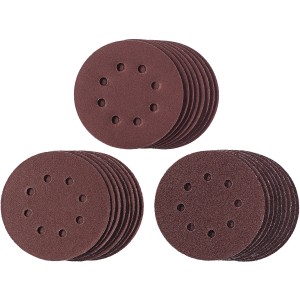 Einhell Q-Stick Schleifpapier-Set, Ø 125 mm, 25-teilig für Exzenterschleifer.