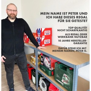 KARAT Schwerlastregal Grizzly Anthrazit-Grau Traglast 875 kg 220 x 90 x 60 cm