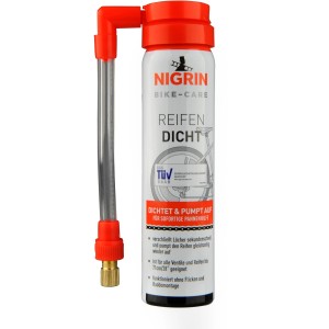 Nigrin Reifen-Dichtmittel 75ml für Fahrradreifen, zur schnellen Reparatur von Reifenpannen.
