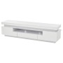 okwish TV Schrank mit LED Hochglanz Schublade Lowboard Wohnzimmer 75 Zoll 175x38x45cm Weiß