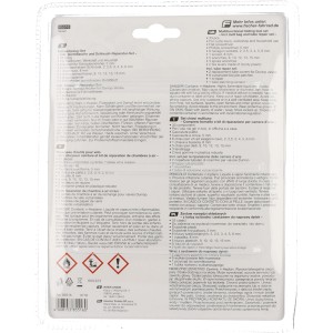 Fischer Faltwerkzeug-Set mit Tasche und Flickzeug für Fahrradreparaturen.