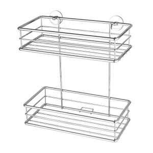 Tesa Duschkorb Baath Plus zweistöckig Edelstahl Verchromt