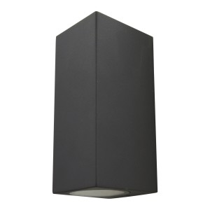 E2 Elektro Wandleuchte Aster Up-Down GU10 Anthrazit 16 cm x 7,8 cm x 6,8 cm